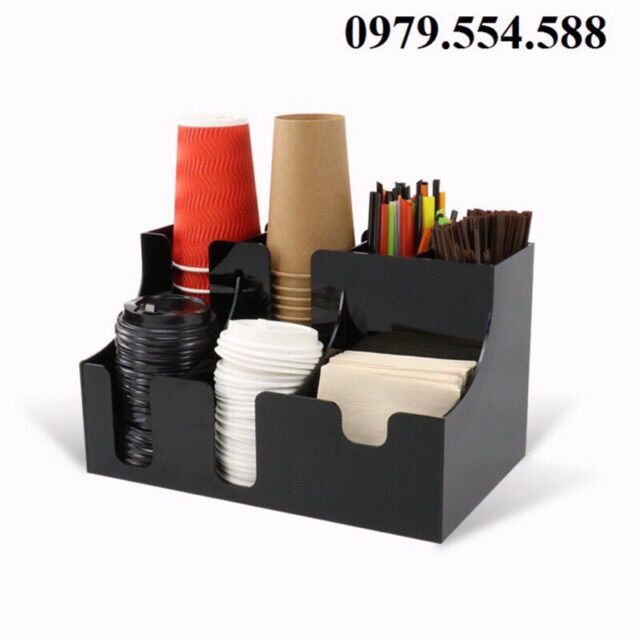 Kệ đựng cốc, ly trà sữa take away 7 ngăn
