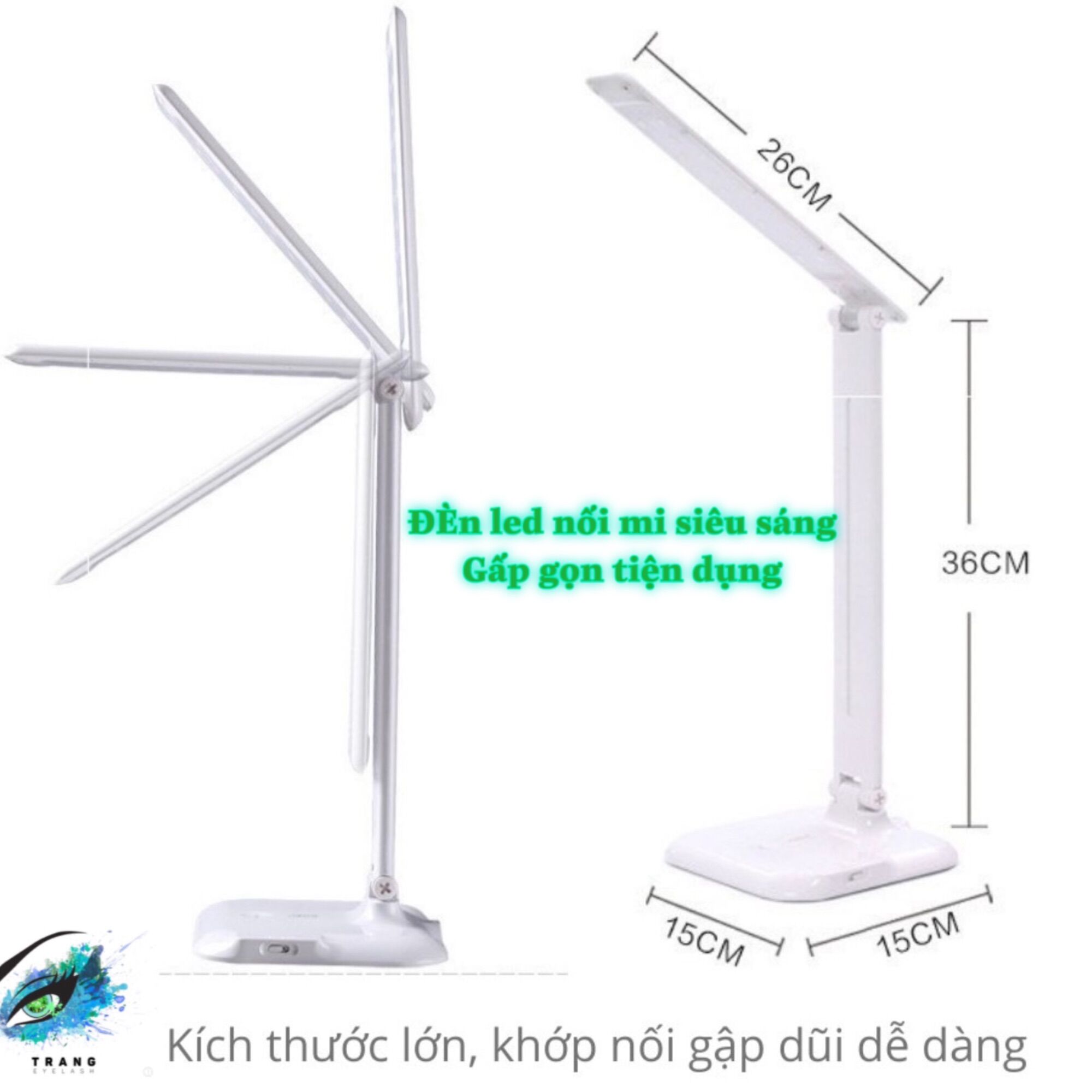 Đèn Led nối mi siêu sáng gấp gọn có thể dùng đèn đọc sách thấp sáng