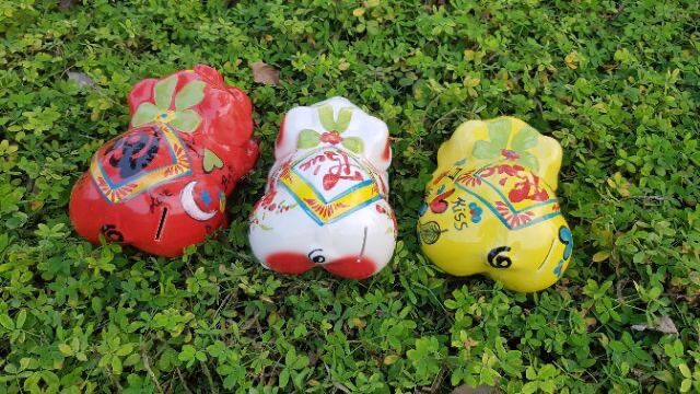 Lợn mắt híp chất liệu Gốm sứ cao cấp size 26x16x16cm