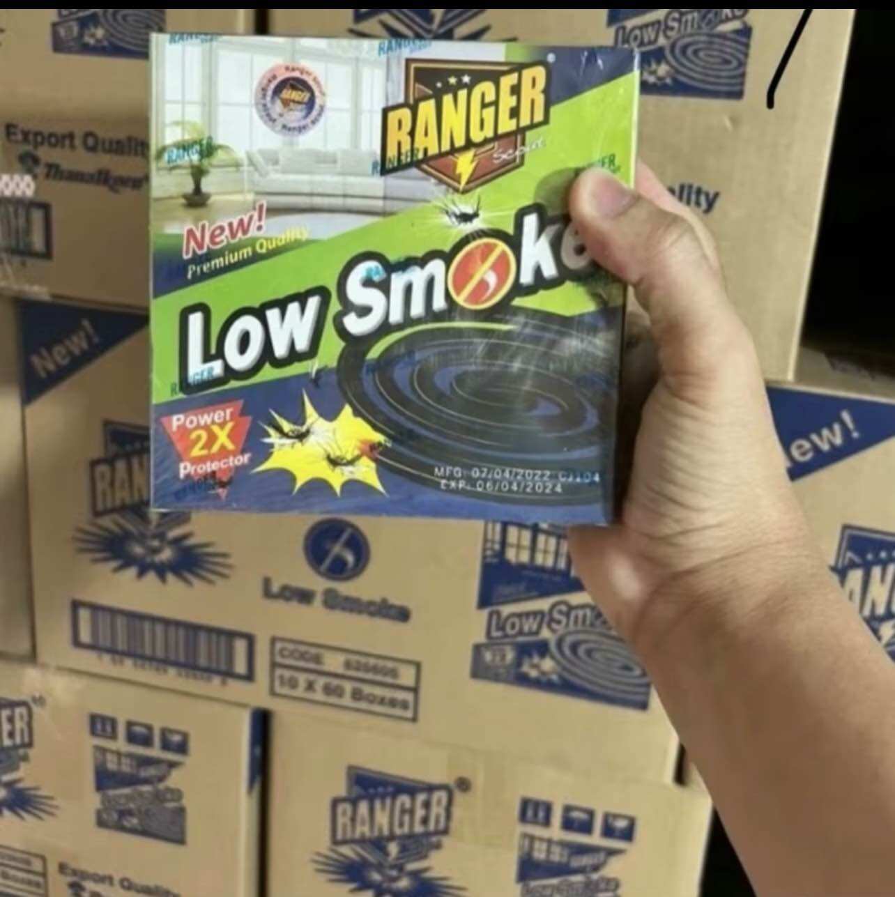   Combo 10 Hộp  Nhang Đuổi Muỗi Ít Khói Ranger Dạng Khoanh Thái Lan   10 Khoanh  Hộp  