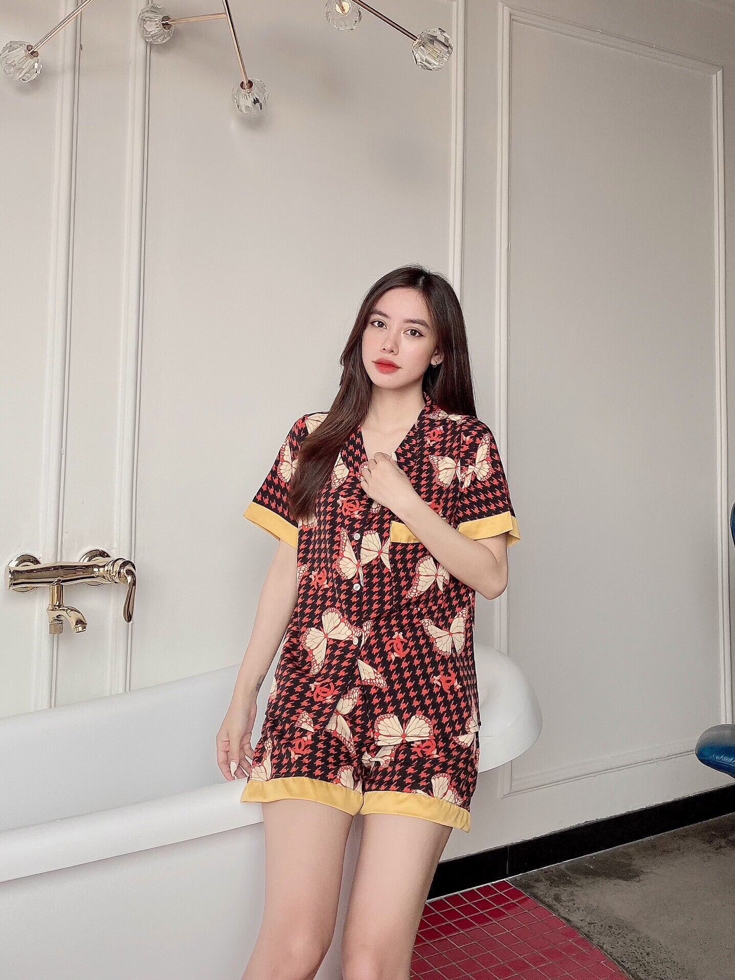 Pizama đùi . chất vải mango . phom từ 40kg -65kg