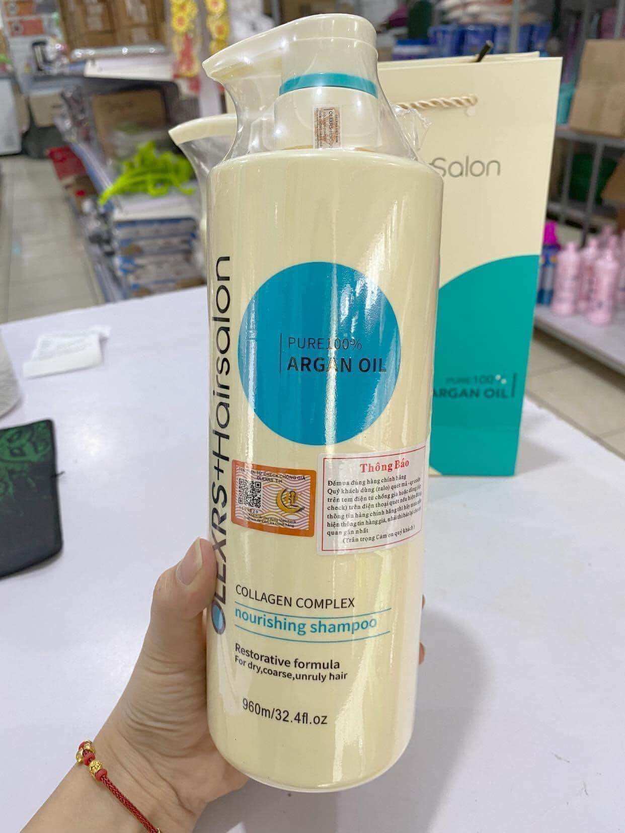 Cặp dầu gội xả siêu mượt OLEX 960ml
