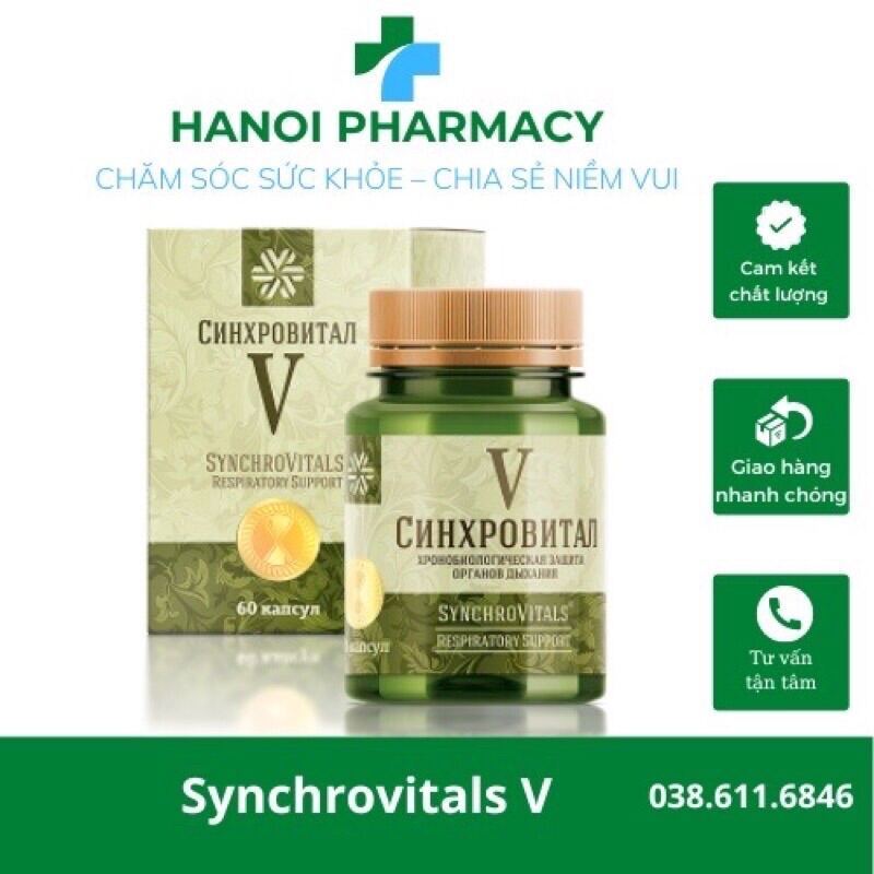 SYN 5 hỗ trợ hô hấp thực phẩm bảo vệ sức khoẻ Synchrovitals V của siberian