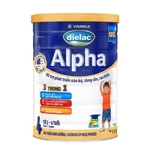 [HCM]Sữa bột Dielac Alpha số 4 1500g (từ 2-6 tuổi)