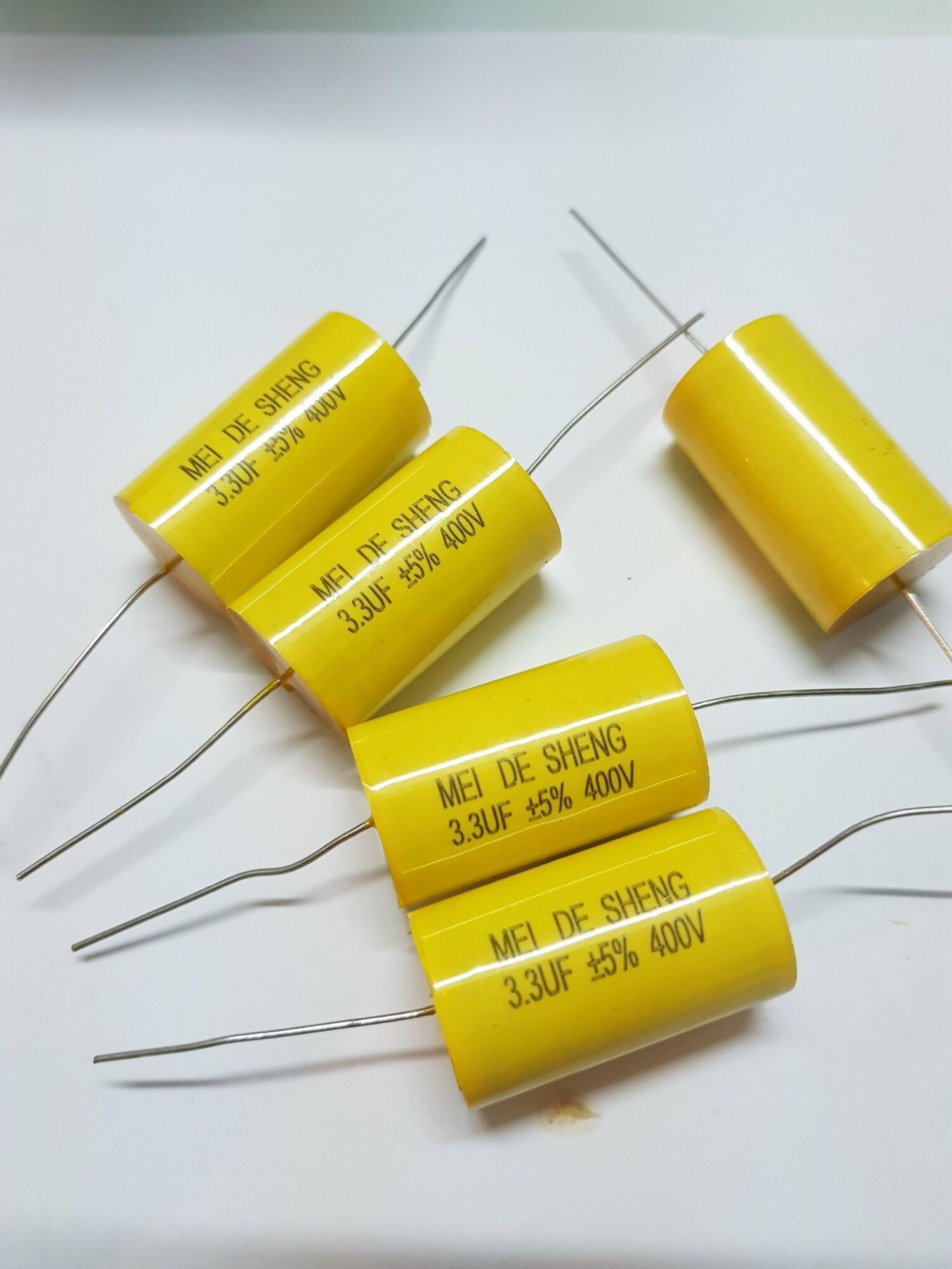 Combo 10 cái Tụ loa vàng 3.3UF 400V, tụ phân tần, tụ cảm bass trung treble, tụ không phân cực