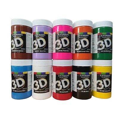 Combo 7 màu vẽ acrylic 3d hộp 300ml