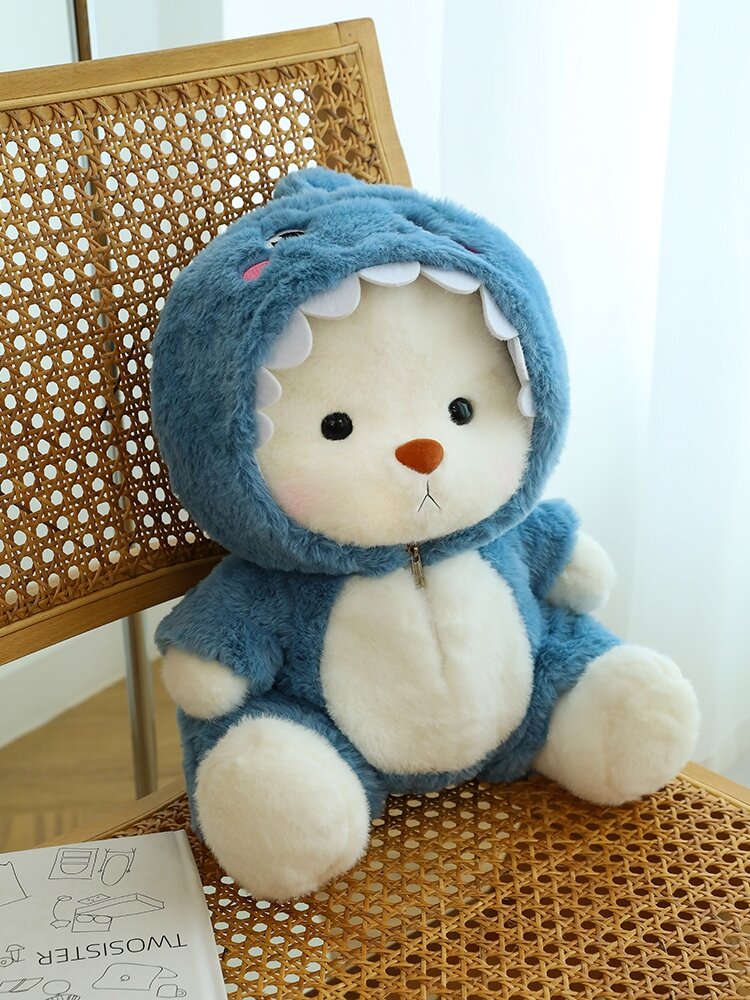 Quần Áo Có Thể Tháo Rời Búp Bê Gấu Đồ Chơi Sang Trọng Gối Ngủ Cho Bé Gái Dễ Thương Gấu Bông Thú Nhồi