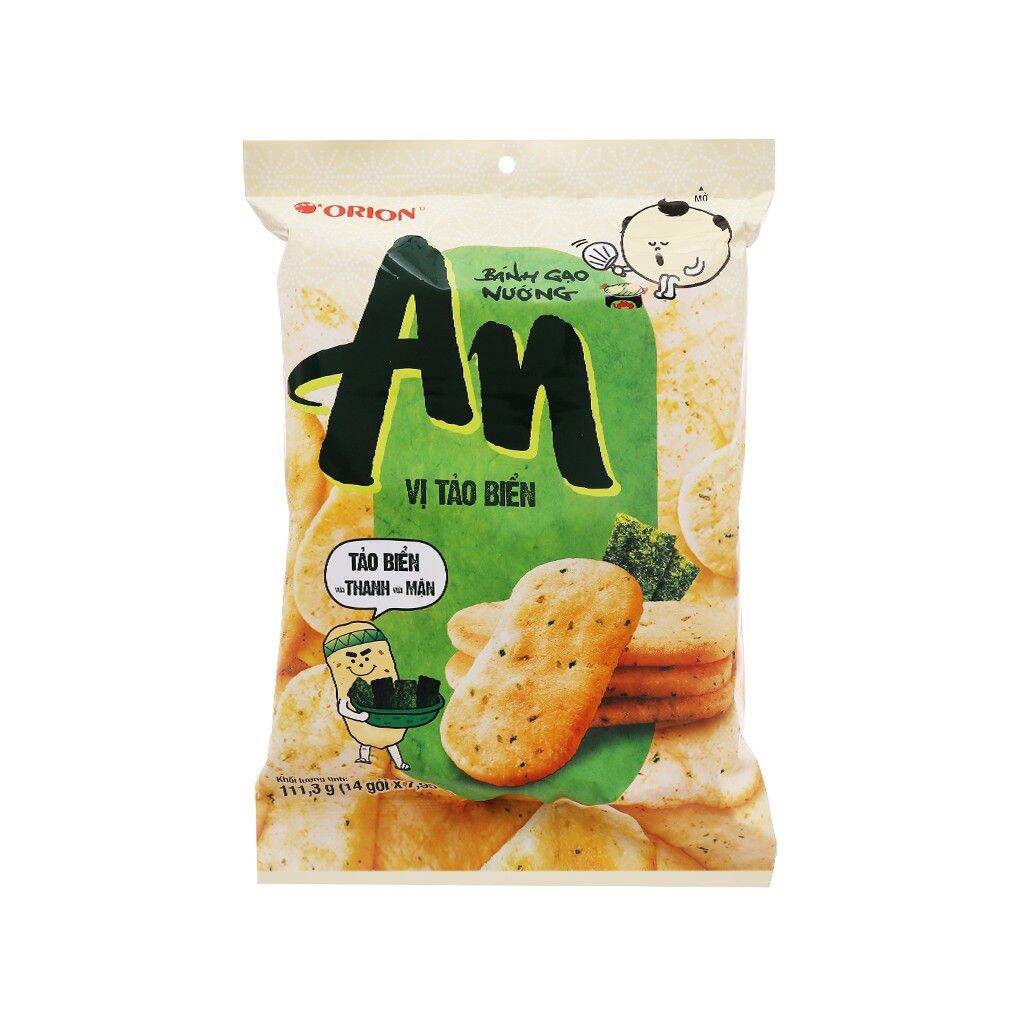 COMBO 4GÓI BÁNH GẠO AN TẢO BIỂN LOẠI 111G