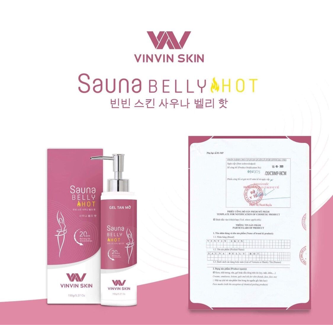 Gel Tan Mỡ vinvinskin