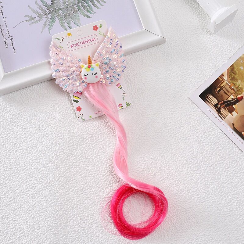 Kẹp Pony cánh kimsa, kẹp tóc giả