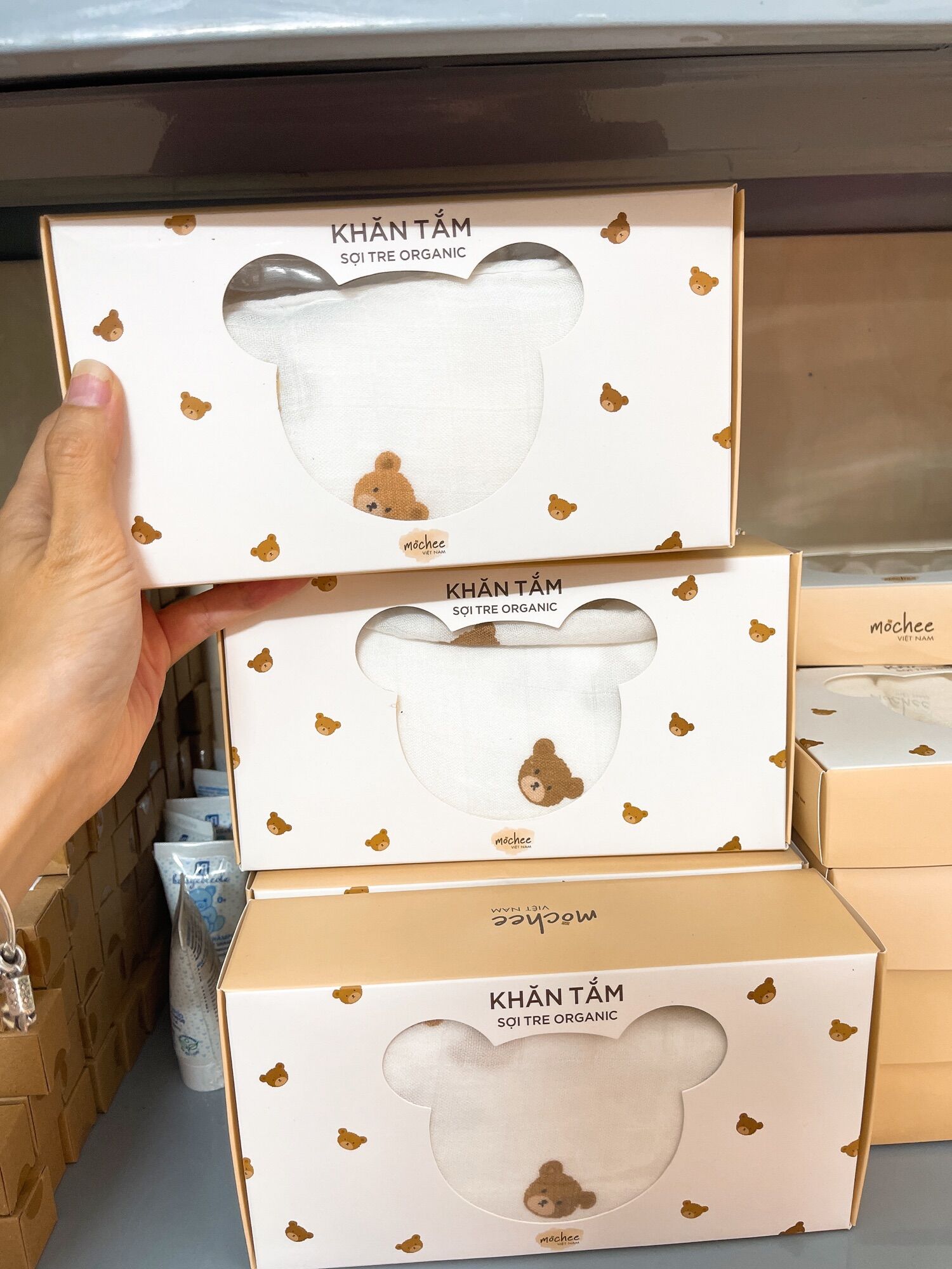 Khăn Tắm sợi tre Organic Mochee mềm mai