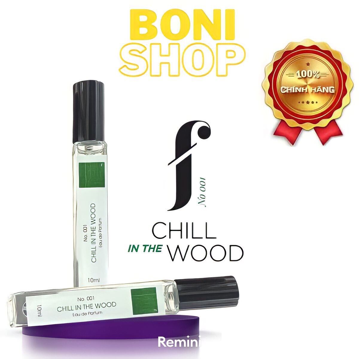 Nước Hoa F Fresh Spray, Chill In The Wood No.001 Hương Gỗ Ấm Áp, Tươi Mới, Trẻ Trung, Lưu Hương 12h Mini Size 10ML Boni Shop