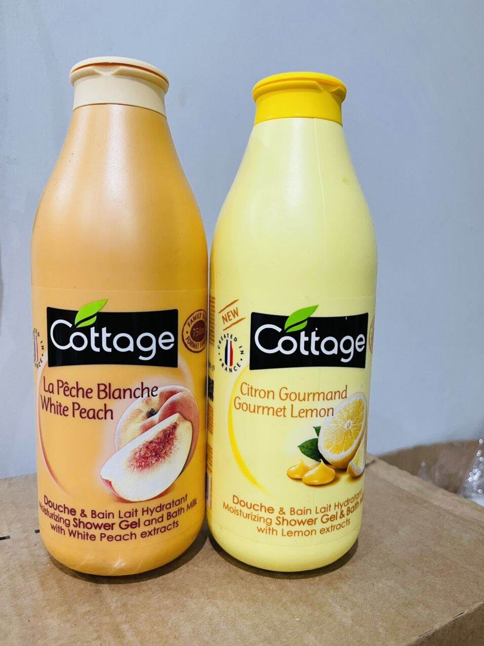 Sữa tắm Cottage thơm lâu, mềm da 750ml Pháp
