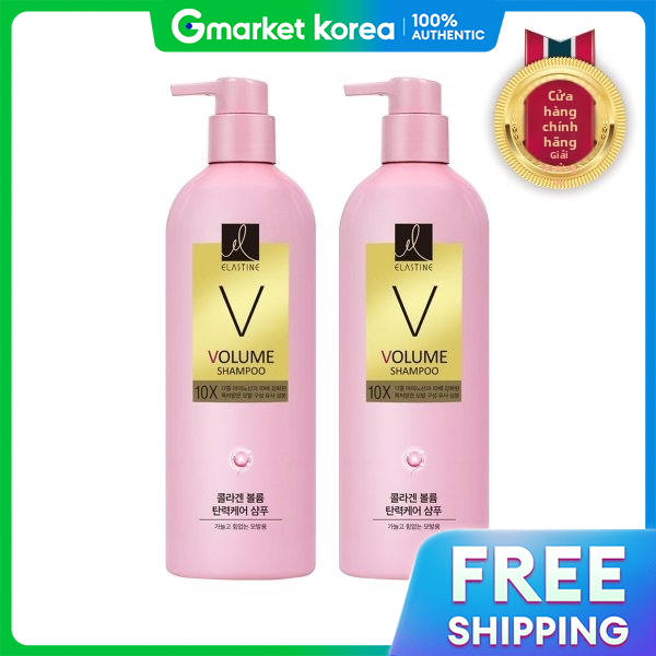 Elastine | (LG Household Health Care) Dầu gội Elastine Volume Chăm sóc độ đàn hồi 10X 680ml x 2 chai