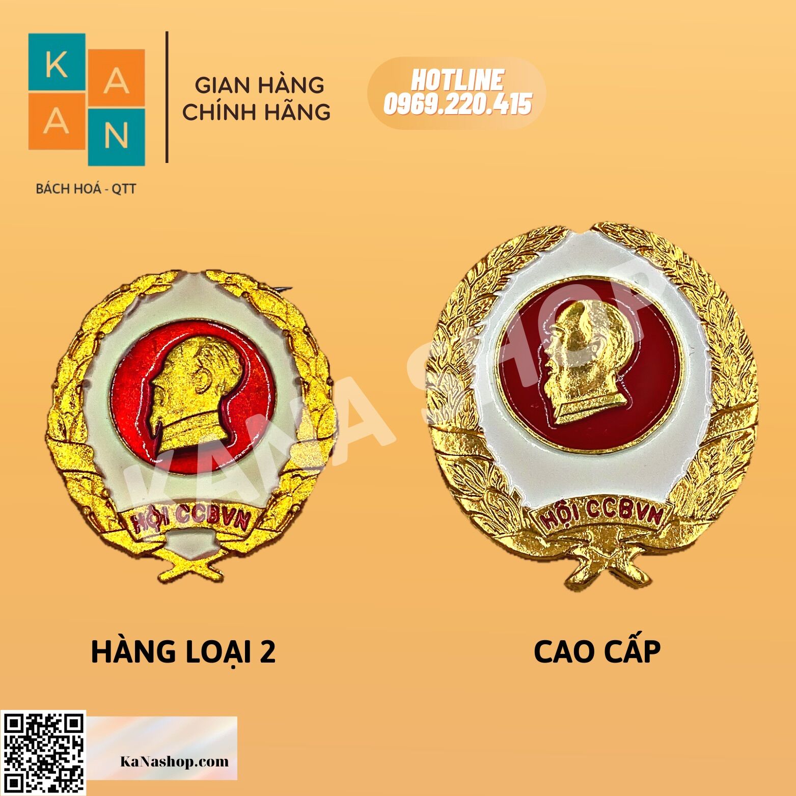 Huy hiệu hội cựu chiến binh vn kanashop