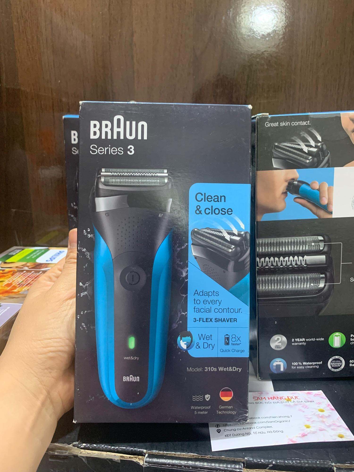 MÁY CẠO RÂU BRAUN SERIES 3 310S cạo râu khô và ướt