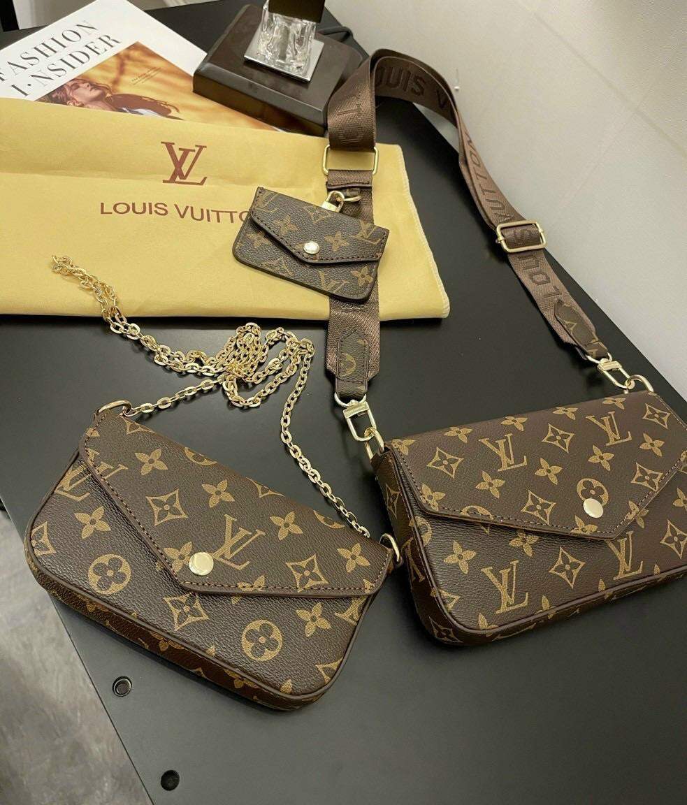 Set 3 chi tiết túi đeo chéo eo vì