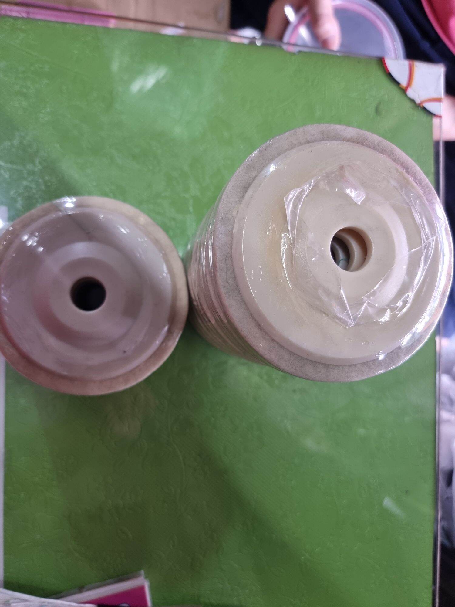 10 miếng Nỉ trắng đánh bóng kim loại kích thước 100mm