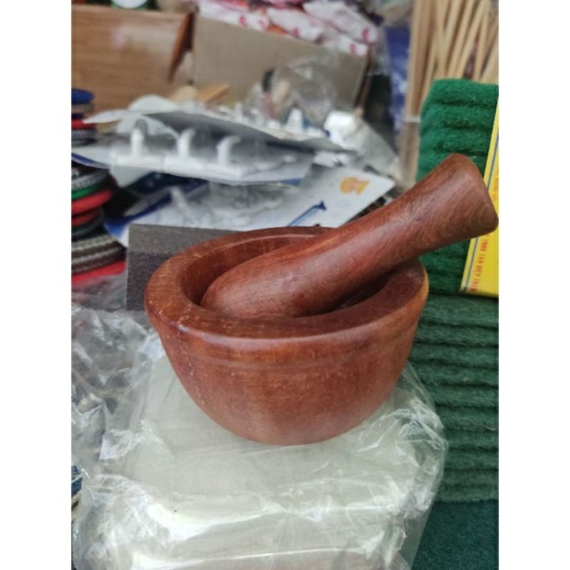 Bộ cối chày gỗ mini ( đường kính 7cm )