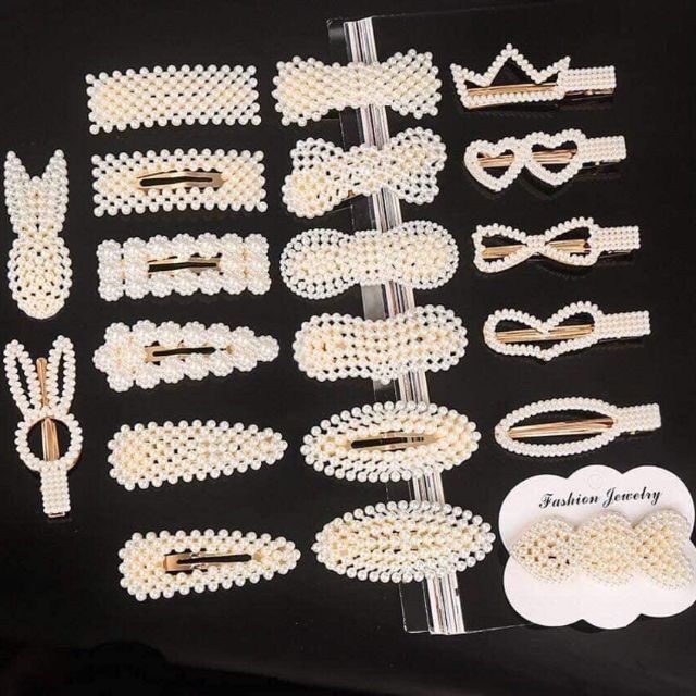 SET 10 KẸP TÓC NGỌC SIÊU SANG CHO BẠN GÁI