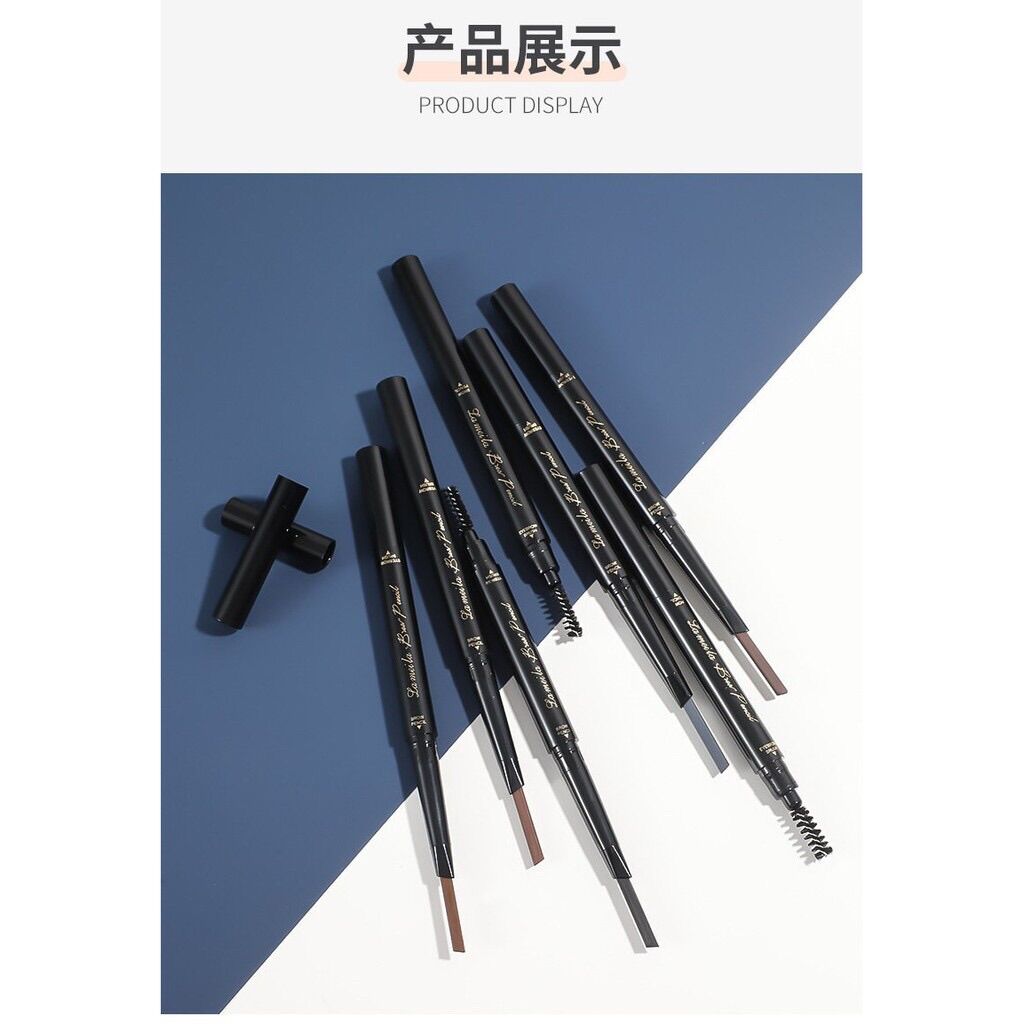 🍀 chì kẻ mày 2 đầu lameila nâu đen 809 chống trôi chính hãng nội địa