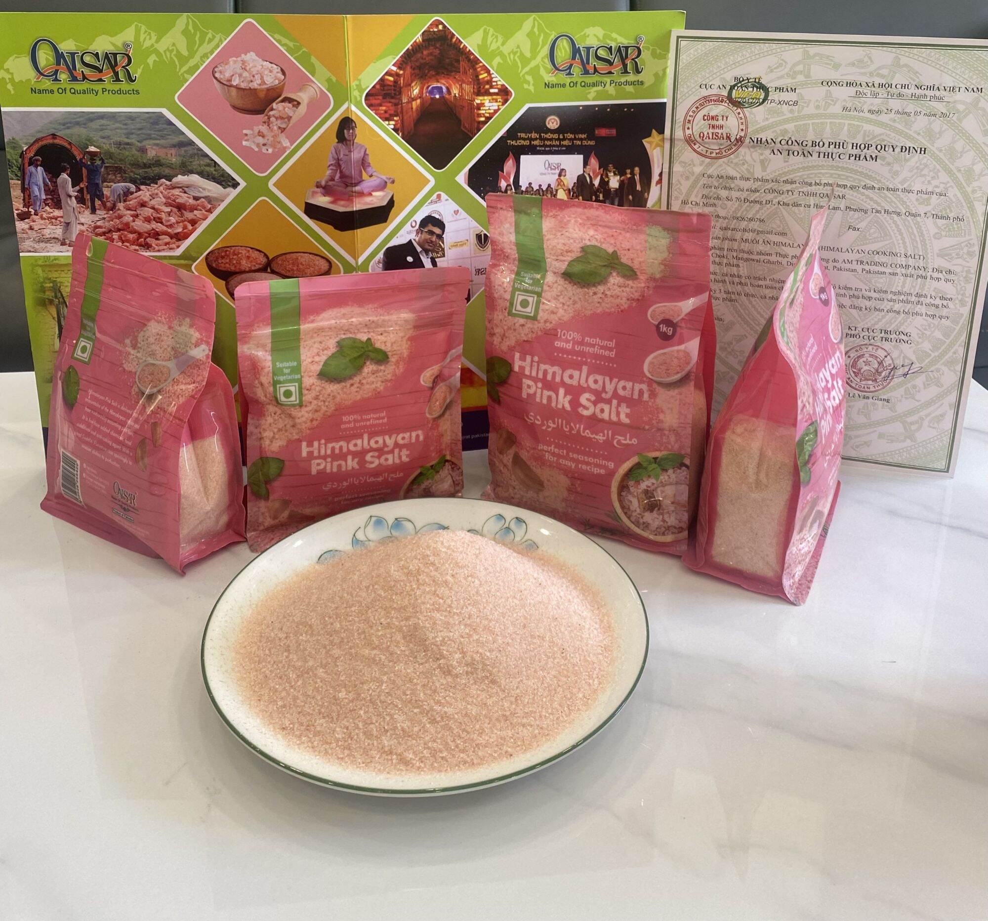 Muối Hồng Himalayan Pink Salt Qaisar 500g