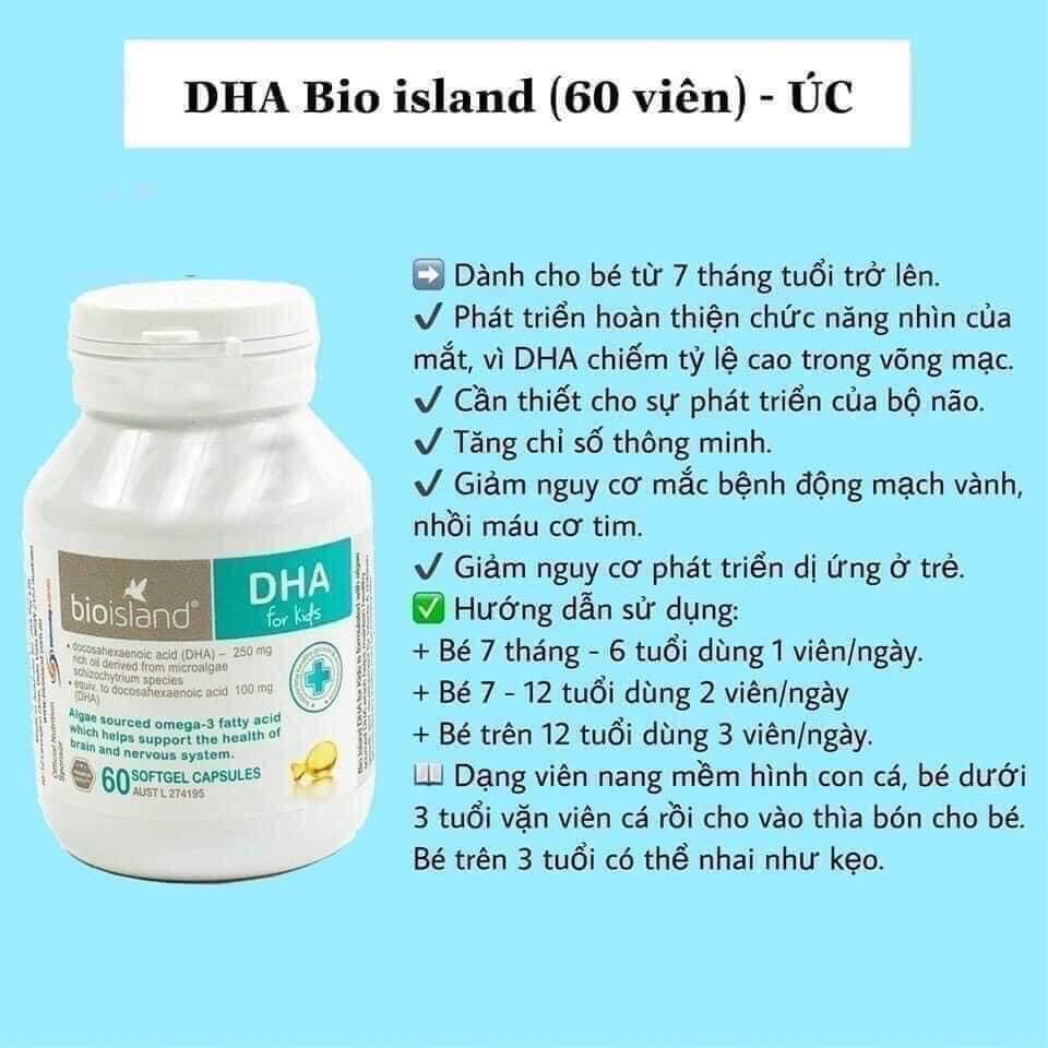 Viên uống Bioisland DHA for Kid ( DHA kids Bio)