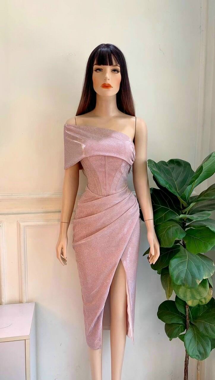 ĐẦM BODY ÁNH KIM LỆCH VAI