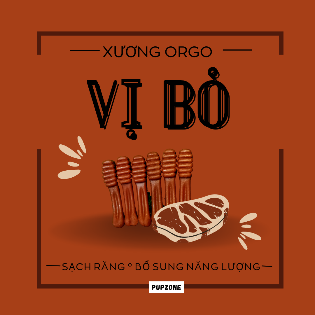 [Xả hàng] PupZone Xương Sạch Răng Orgo Cho Chó