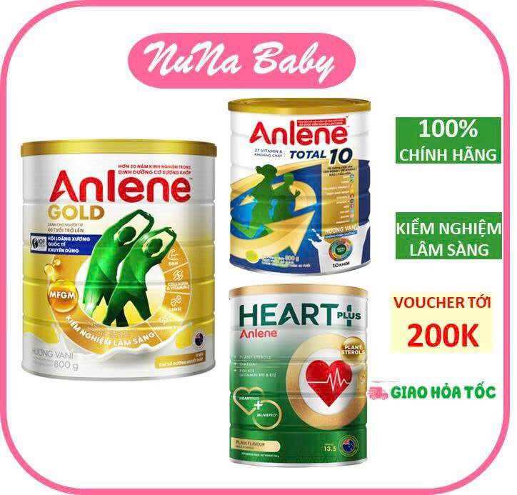 Sữa bột Anlene Gold 3X, 5X hương Vani lon 400g và 800g/lon