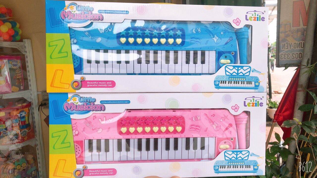[TẶNG KÈM PIN ] Đàn piano mini kèm mic cho bé