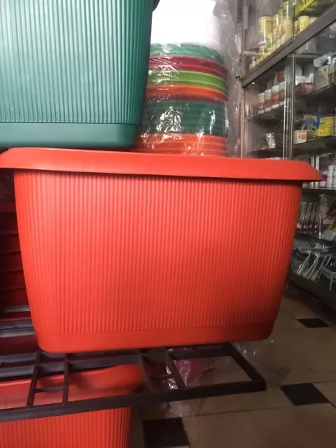 Chậu kẹp lan can hình chữ nhật dài 54cm