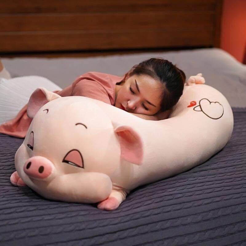 Gấu bông lợn hồng phê cần