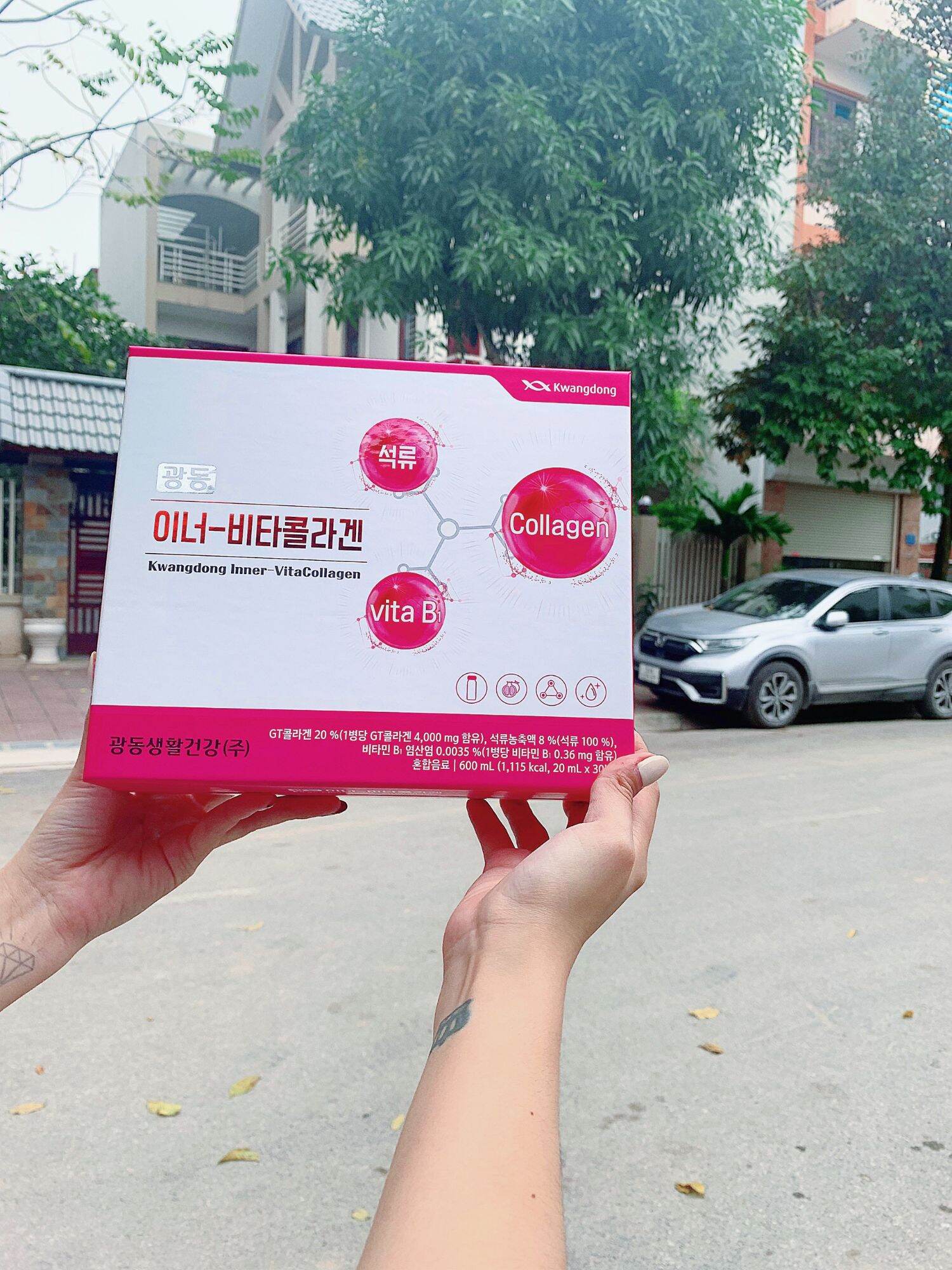 Làn da không tuổi với nước uống kwangdong inner vita collagen hàn quốc 30 ống 20ml/ ống