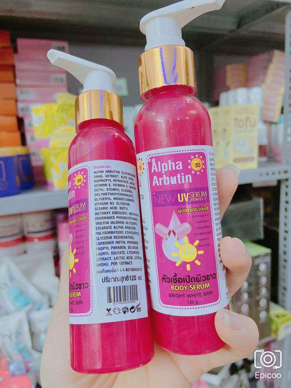 Alpha Arbutin ra sp mới nè xị e ơi !  ✨SERUM KÍCH TRẮNG DA ✨ Ăn đứt serum Vampire luôn rồi,em này hoà vào lotion hoặc kem body dùng hàng ngày hỗ trợ kích trắng da nhanh hơn ạ ! Dòng sp của Alpha Arbutin này mng đã quá quen thuộc về độ làm trắng rồi fk nè