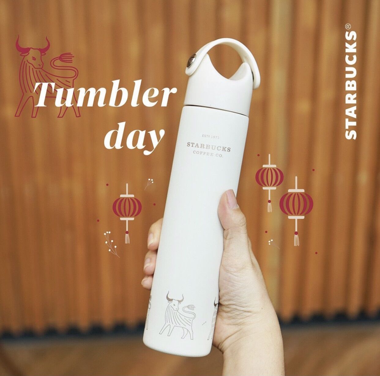 - bình giữ nhiệt ss golden ox tumbler 12oz thuộc bst year of the ox 2021