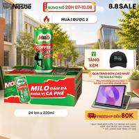 Sữa Lúa Mạch Nestle Milo Pro Cà Phê Lon 4(6x220ml)