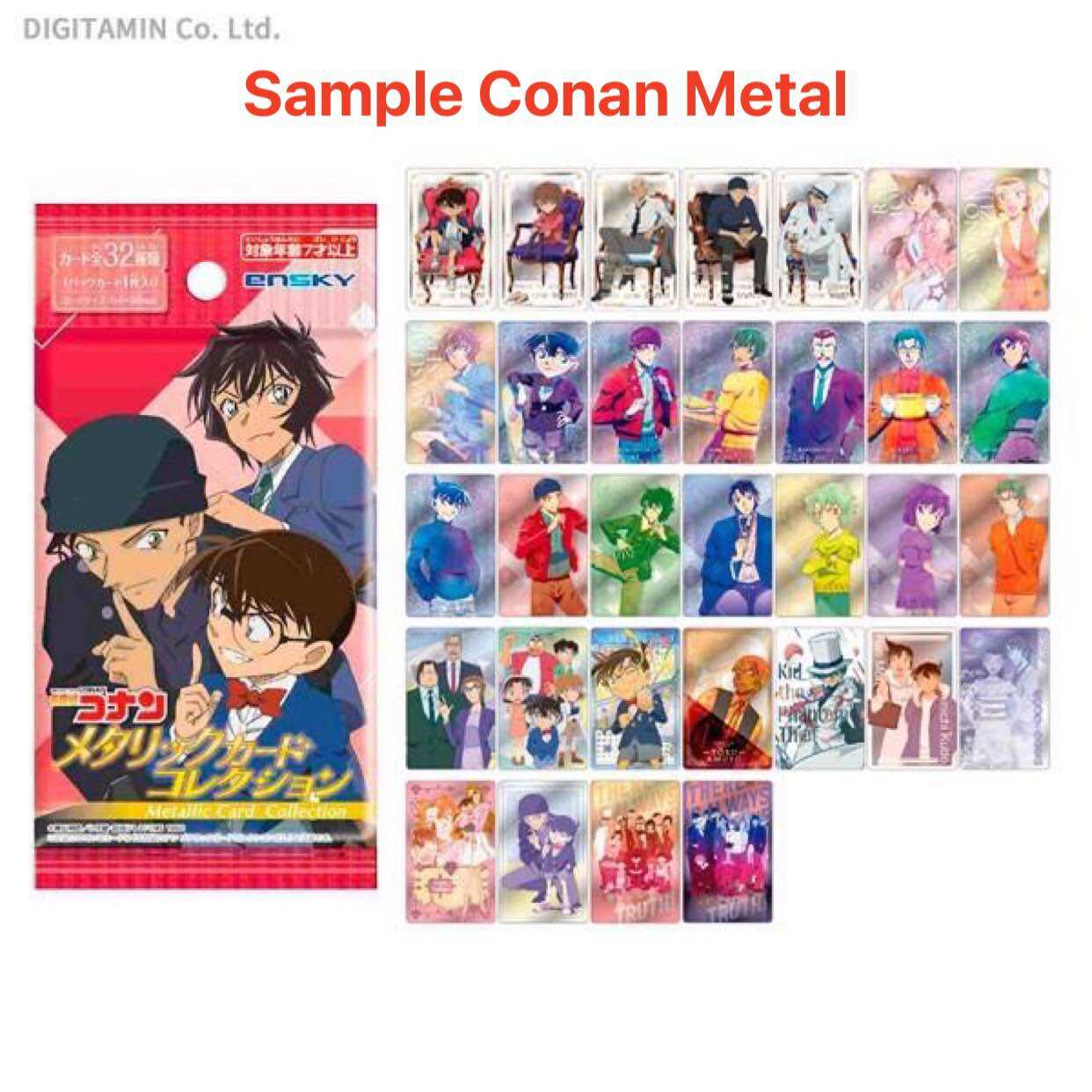 (Mua từ 2 pack - Đọc lưu ý) [SẴN] Pack Clear Card 2 Metal Conan thẻ nhân phẩm random Thám Tử Conan DC