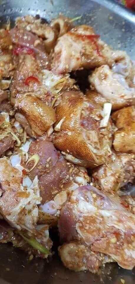 (hỏa tốc tphcm) 1kg Heo giả cày (1 sét đủ gia vị)