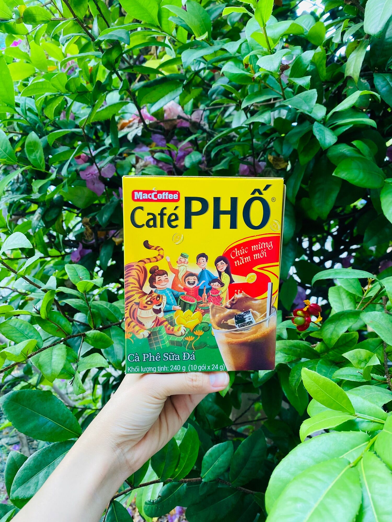 Cà phê sữa đá Phố 240gram (10 gói*24g)