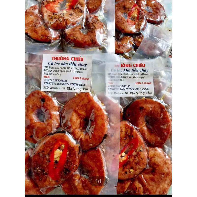 CÁ LÓC KHO TIÊU CHAY 150g