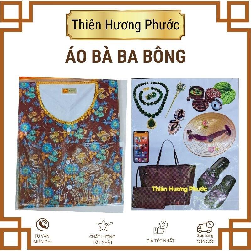 Quần áo bà ba bông cao cấp vàng mã