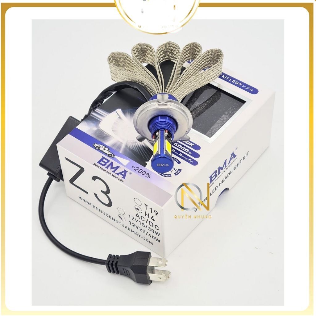 Đèn led h4 / 40w bma cao cấp siêu sáng cho xe máy