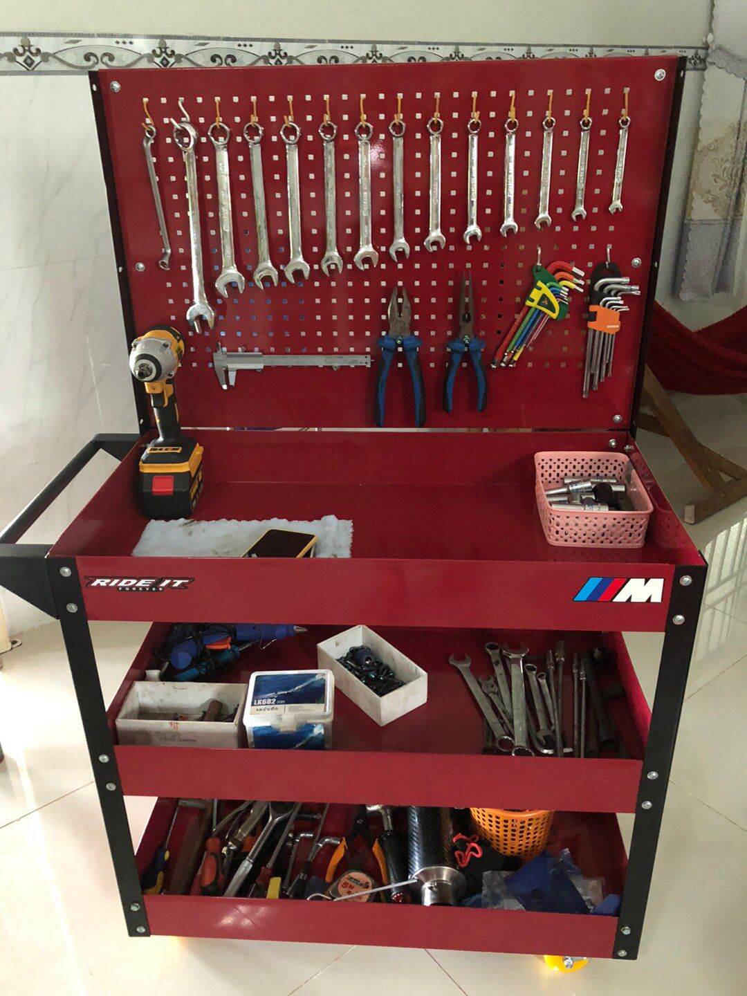[HCM]xe đựng đồ nghề 3 ngăn có bảng treo