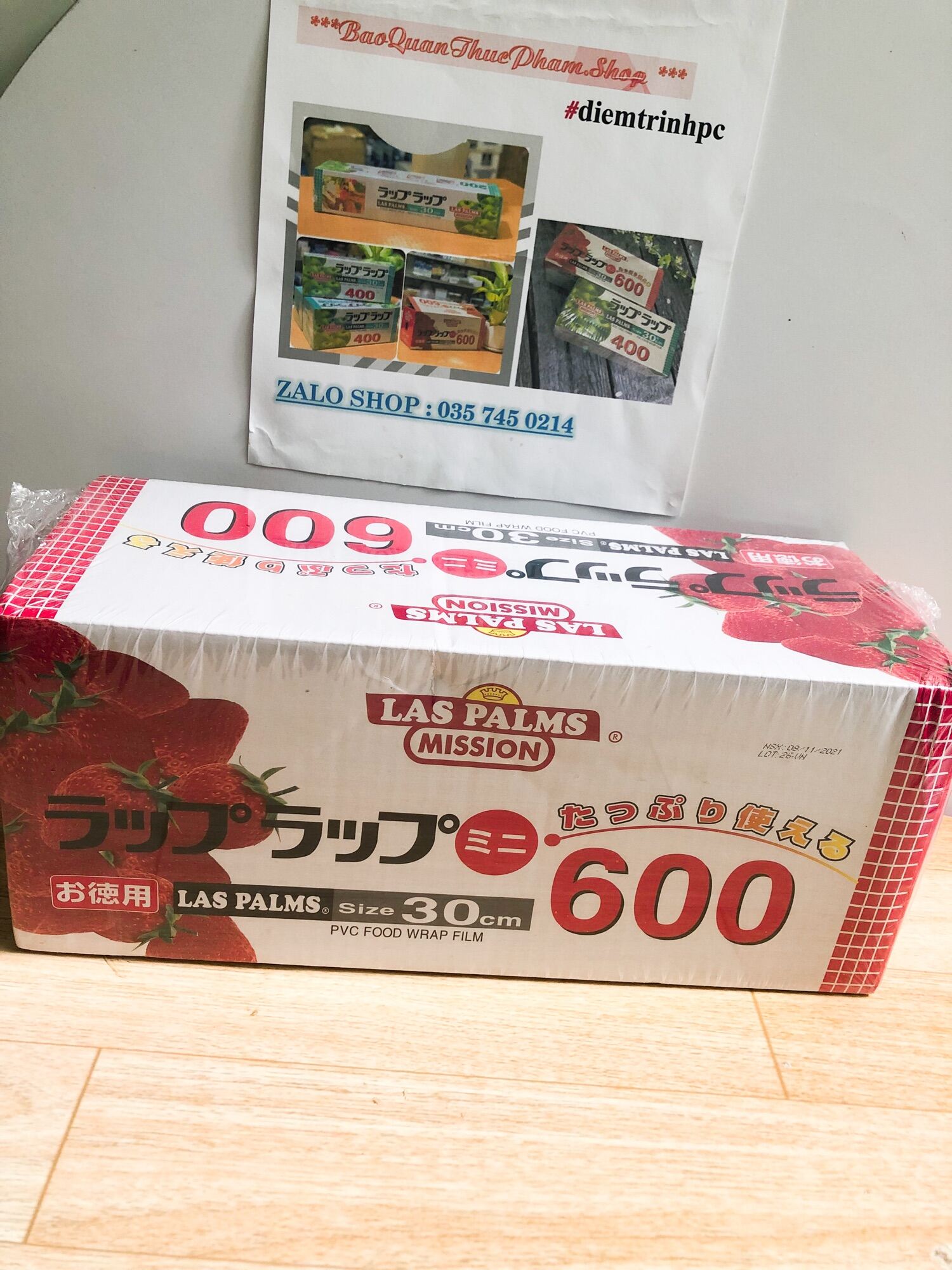 [HÌNH THẬT] ** Màng Bọc Thực Phẩm Laspalm Dao Nhựa Đỏ 30cm X 600 - MBTP50006071