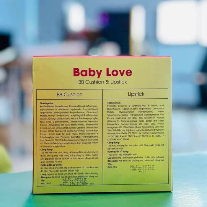 Bộ Son Phấn Baby LoVe Olic có phiếu bảo hành