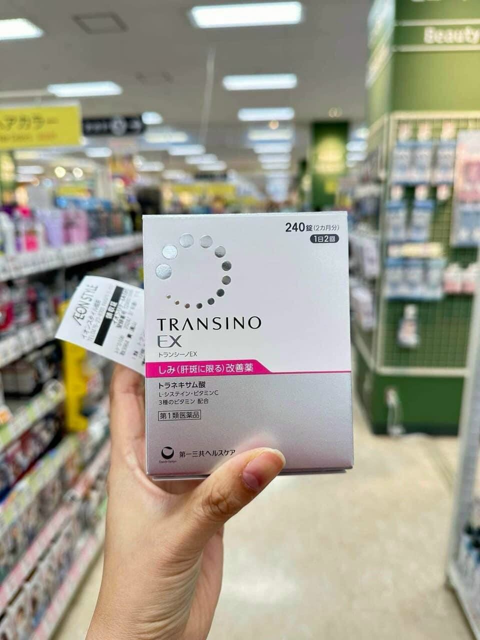 transino 240 viên , Trắng da , giảm nám ( date 12/2026)