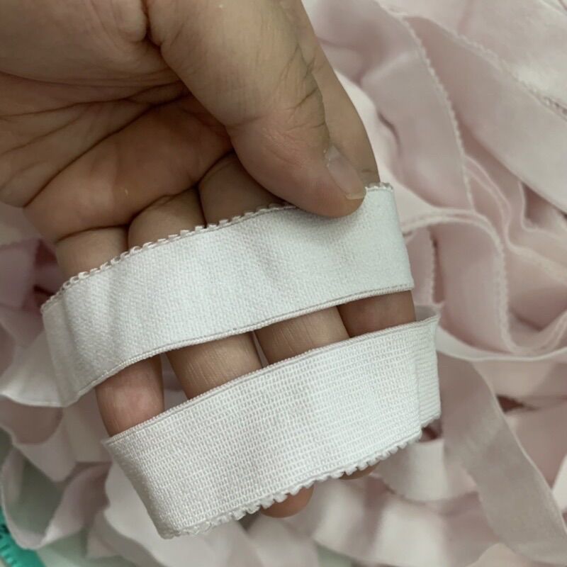 10m thun mặt mịn 2cm hồng nhạt hàng công ty