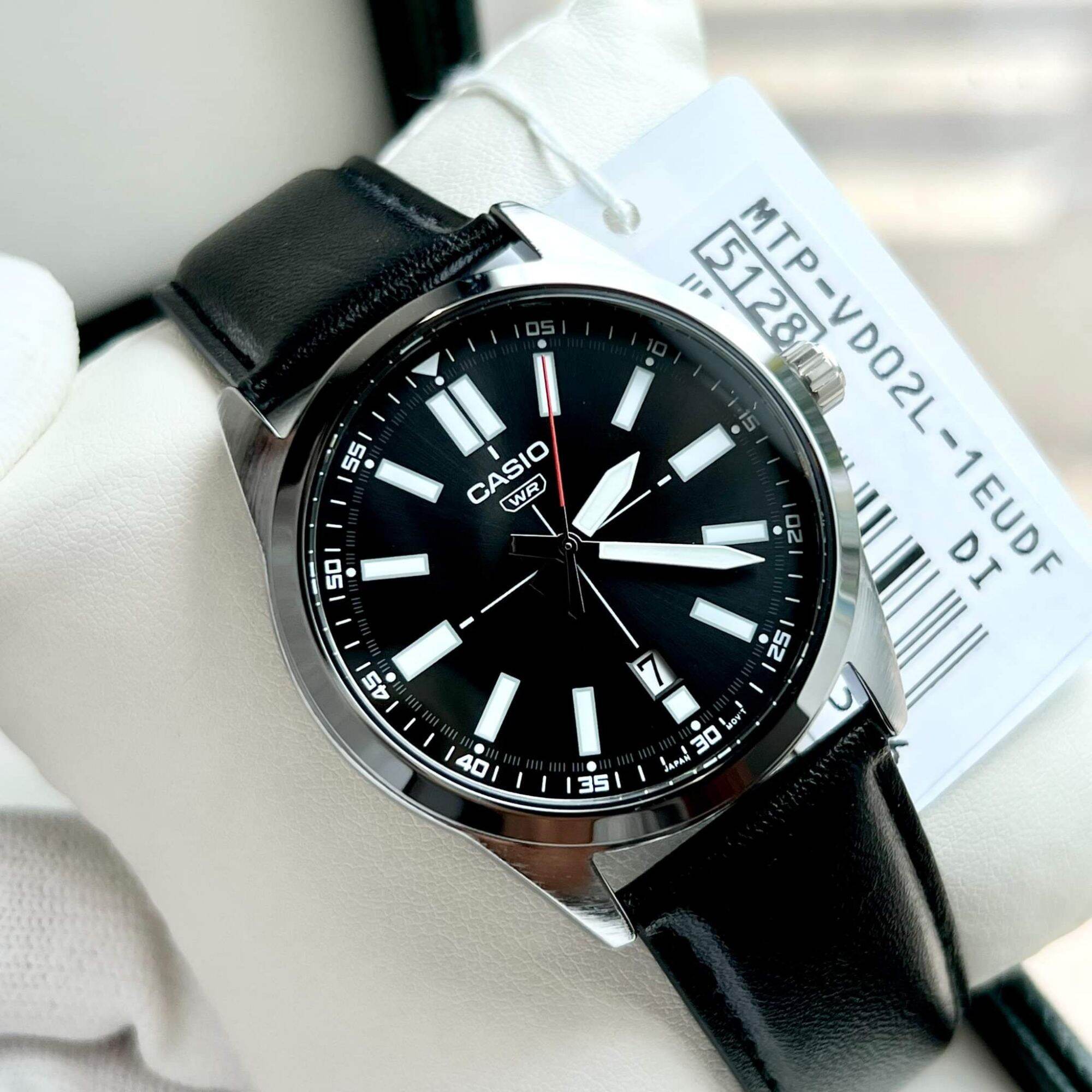 Đồng Hồ Dây Da Casio MTP-VD02L Chính Hãng