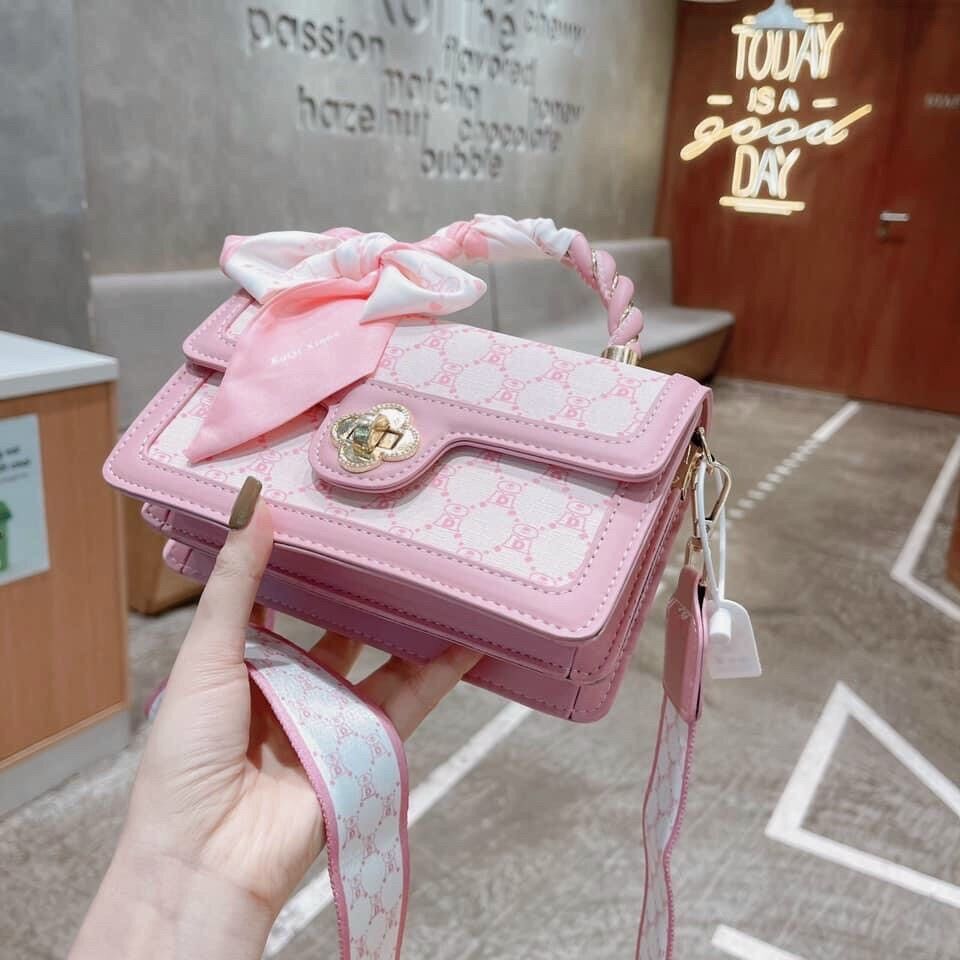 Túi Gucci quai kèm khăn ( Size 21cm)